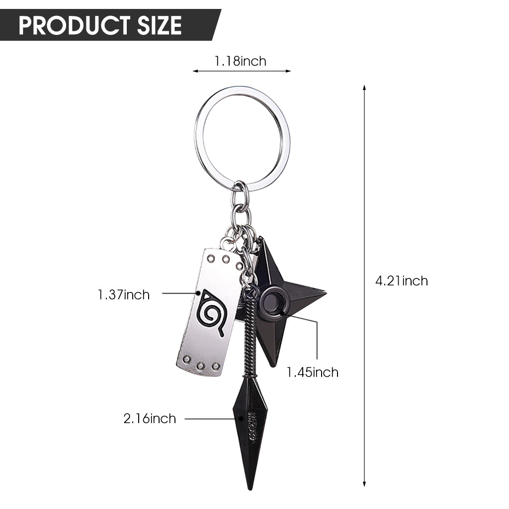 ZIBUYU Keychain Konoha Sign Pendent Keychain Keychain Collection