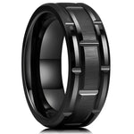 ZIBUYU Stainless Steel Ring for Men Inner Diameter