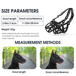 Qpets Muzzle for Dog,Dogs Muzzle Safe TPE Material,No Affect to Drink Water,Safe Reflective Strip Design,Dog Muzzle for Dobermann Dog Muzzle for Training Fierce Dog,Aggressive Dogs,Large Sized Dog(L)