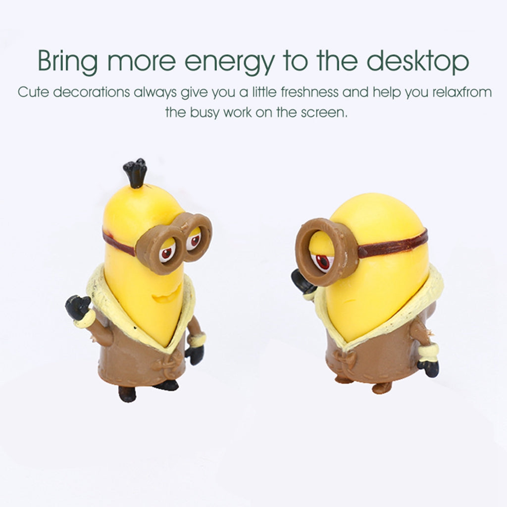 ZIBUYU 10 Pcs Minions Figures Cake Decorating Dolls PVC Model Minions Cute Lovely Figurine for Party