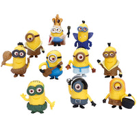 ZIBUYU  10 Pcs Minions Figures Cake Decorating Dolls PVC Model Minions Cute Lovely Figurine for Party