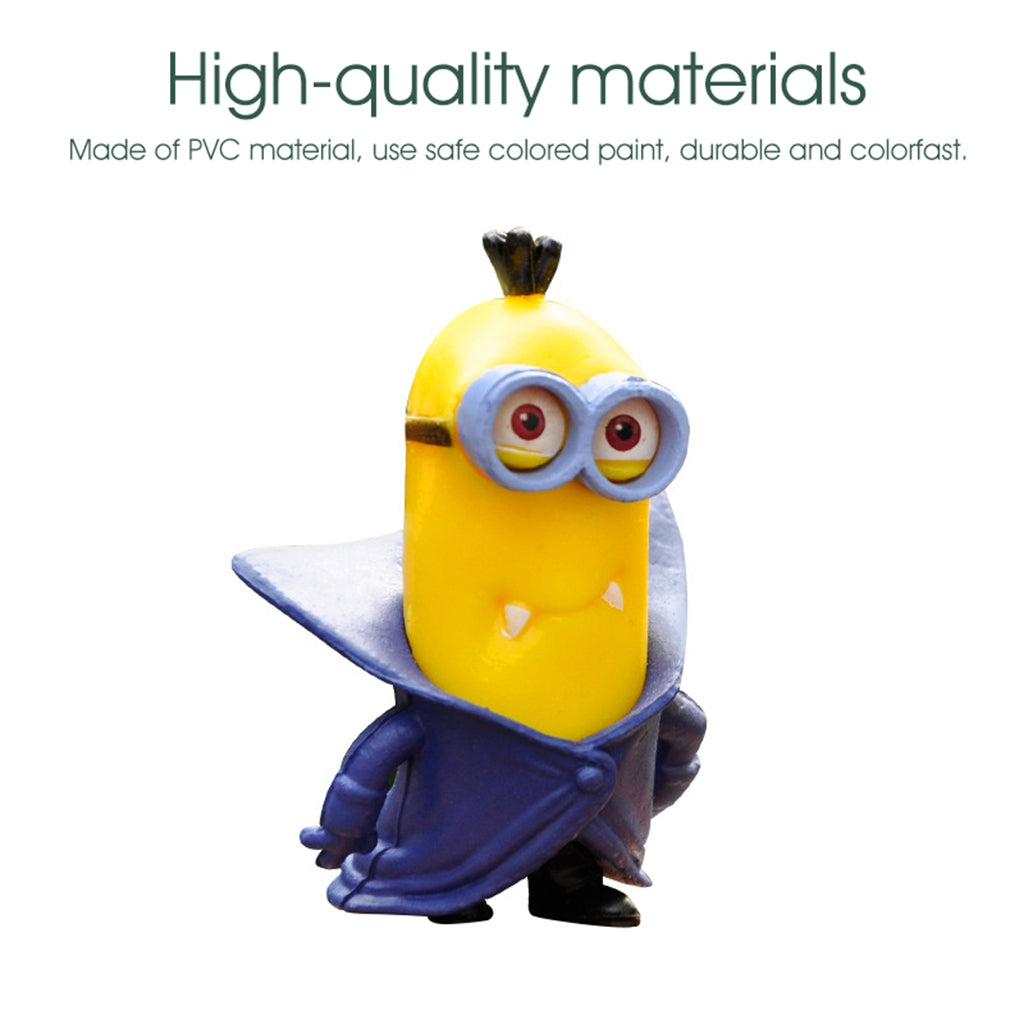 ZIBUYU 10 Pcs Minions Figures Cake Decorating Dolls PVC Model Minions Cute Lovely Figurine for Party