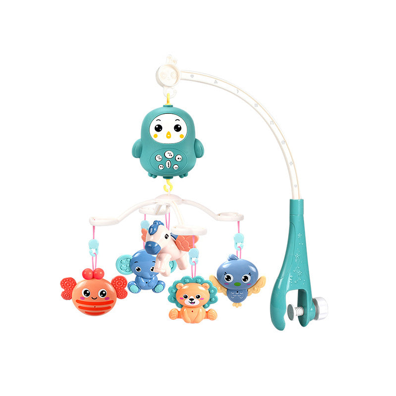 PATPAT  Hanging Toys for Babies 0-6 Months Cot Mobile Musical Toys New Born Baby Toys Electric Rotation Crib Hanging Toy with Lullabies, Timing, Night Light Crib Mobile for Boys Girls 3-6 Months-Green