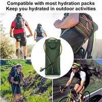 Proberos 3L Foldable Hydration Bladder with Straw, Water Bladder BPA Free Leakproof Hydration Bag Hydration Pack for Cycling Traveling Hiking Camping Treking