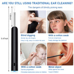 Verilux Ear Wax Remover Tool Kit Camera 9 Pcs Ear Cleaner Tool Wireless HD 1080P 3.9mm Ear Wax Cleaner Machine with 6 Led Light 330 mAh (Black)