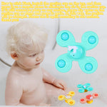 PATPAT  Set of 3 Sensory Learning Toys for Toddlers Baby 6 Months+ Suction Cup Toy,Baby Bathtub Bath Toys, Birthday Gifts for Boys and Girls Baby Distraction Toys