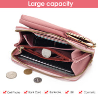 PALAY Sling Bags for Women Stylish Phone Pouch with Back Touch Screen Cell Phone Bag PU Leather Crossbody Bags Women Purse Wallet
