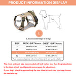 Qpets  No Pull Dog Harness with Safety Reflective Strip Quick Release Buckle Adjustable Size Easy Control Handle for Medium Dogs(L, Recommended Weight: 14-22.5kg)