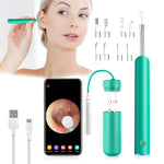 HANNEA  Ear Wax Remover Tool Kit Camera 9 Pcs Ear Cleaner Tool Wireless HD 1080P 3.9mm Ear Wax Cleaner Machine with 6 Led Light 330 mAh EarCameraforCleaning Spade Ear Cleaner Camera for IOS & Android