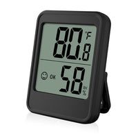 Supvox Thermometer and Hygrometer for Home, Office, Green House with Stand, Accurate Temperature Monitor Meter with Stand, LCD Digital Thermometer with Air Comfort Indicator