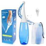HANNEA Portable?Jet Spray For?Toilet, 450ML Portable?Bidet With 2 Spraying Nozzle And Carry Bag, Medical Grade Travel?Bidet For Personal Hygiene Care, Postpartum Essentials, Hemmoroid Treatment