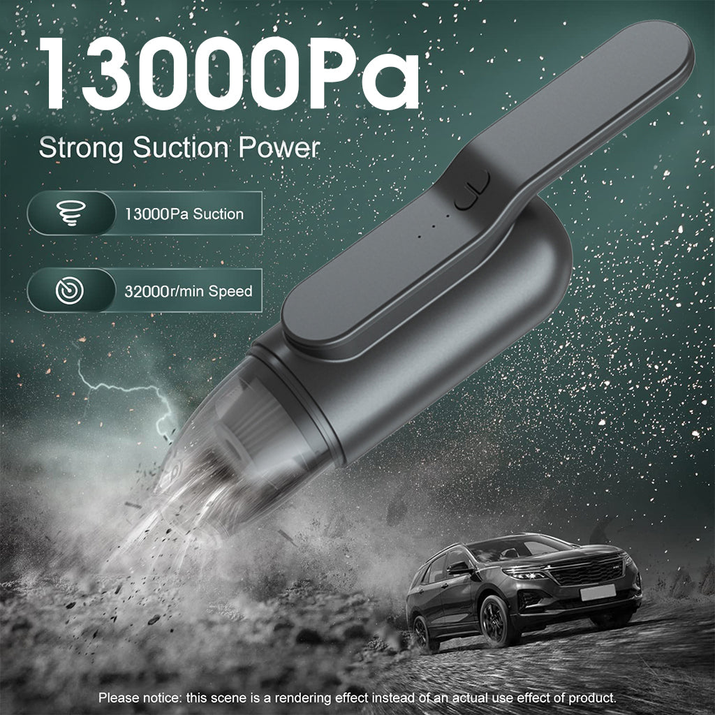 Supvox 13000PA Strong Suction Vacuum Wireless Cleaner for Home and Car with UV Light, Small Hand Vacuum Cleaner for Home, Mini USB Rechargeable Vacuum Cleaner