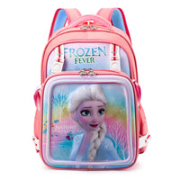 PALAY 2 in 1 Kids Bags For Girls Backpack Messenger Bag 16'' Girl School Backpack Princess Elsa Cartoon School Backpack for Girls Gift for Kids Primary Student