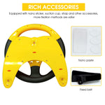 PATPAT  Steering Wheel Toy for Kids, Music Driving Simulation Racing Play Learning Educational Toys for Baby Girls Boys 1-3 Years Old, Music Toy for Baby Steering Wheel Mountable on Crib (Yellow)