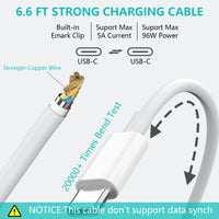 Verilux  For MacbookProCharger, 96W Super Fast Universal USB C Charger, TypeC LaptopChargerAdapter Compatible With Macbook Pro(2016-2022) Macbook Air (2018-2022), Macbook, iPad Pro, USB-C Devices