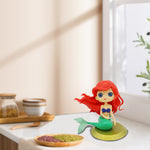 PATPAT Mermaid Desk Decor Toy, 4.7'' Miniature Landscape Decorations Miniature Mermaid Figurines Mermaid Doll Cake Toppers, Mini Cute DIY Ornaments for Fairy Garden, Flower Pot, Dollhouse Gift