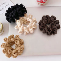 ZIBUYU 12pcs Fluffy Scrunchie Combo Scrunchies for Girl Women Hair Scrunchies for Girl Hair Accessory Stylish for Girl Hair Accessories, 4 Colors