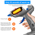 HASTHIP Glue Gun, 90S Fast Preheating Leakage Proof Hot Glue?Gun, Plug & Play/Battery Powered (4*Aa) Dual Mode Glu?Gun With 3 Stickers For Quick Repairs, Arts Crafts, Diy And Festival Decorations