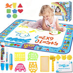 SNOWIE SOFT  Magic Water Doodle Mat Mat 40 X 32 Inches - Large Water Drawing Mat No Mess - Kids Coloring Painting Writing Doodle Board Educational Toys Gifts for Boys Girls Age Above 3 Years Old