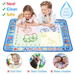 SNOWIE SOFT  Magic Water Doodle Mat Mat 40 X 32 Inches - Large Water Drawing Mat No Mess - Kids Coloring Painting Writing Doodle Board Educational Toys Gifts for Boys Girls Age Above 3 Years Old