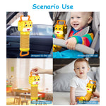 SNOWIE SOFT Baby Musical Toys Cartoon Giraffe Music Toy with Night Light Giraffe Accordion Baby Toys Sensory Toy Stroller Toy Cradle Toy Gift Toy for Baby, Accordian Baby Toy Battery Powered
