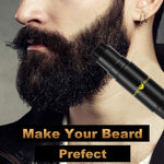 MAYCREATE Beard Pencil Filler for Men Dual Tip 2 in 1 Beard Pencil with Brush for Beard Styling, Sweat Proof Beard Pencil Filler Mustache Kit for Men Beard, Mustache, Eyebrows (black)