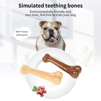Qpets 2pcs Dog Toys for Puppies, Dog Bone Toy Molar Toy Puppy Teething Chew Stick Healthy Bone Toy Chew Toy for Small Dogs Safe and Non Toxic