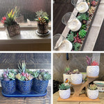 HASTHIP 12pcs Artificial Succulent Plants, Color Artificial Succulent Green Plant, Fake Textured Succulent for Indoor Outdoor Floral Arrangement Home Decor and DIY Landscape Decorations