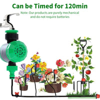 HASTHIP Drip Irrigation Timer for Garden Farm, Manual Irrigation Water Timer for Garden Hose Sprinkler, Mechanical Timer, No Need Battery and Easy to Use