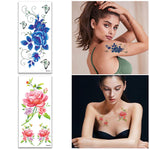 MAYCREATE 40 Sheets Color Tatto Sticker Flowers Temporary Tattoos Stickers Roses Butterflies Tatto Stickers Assorted Tatto Sticker for Body Art Tattoos Art Waterproof Temporary Tattoos Stickers