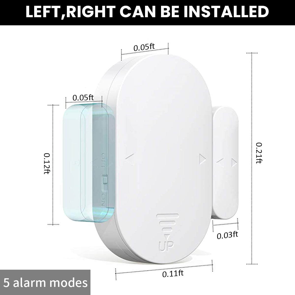 HASTHIP Door Sensor Security Alarm with Motion Sensor, Super Loud 130dB Door Alarm Security for Home, 5 Modes Door Open Alert Burglar Alarm System, Left/ Right Side Installation Smart Door Alarm