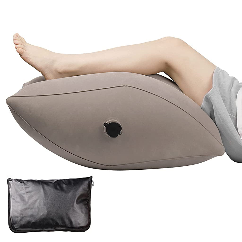 HANNEA  Leg Elevation Pillow, Inflatable Wedge Pillows for Sleeping, Wedge Leg Positioner Pillow Wedge Pillow for Back Support Leg Swelling Wedge Leg Pillow with Pump Bag