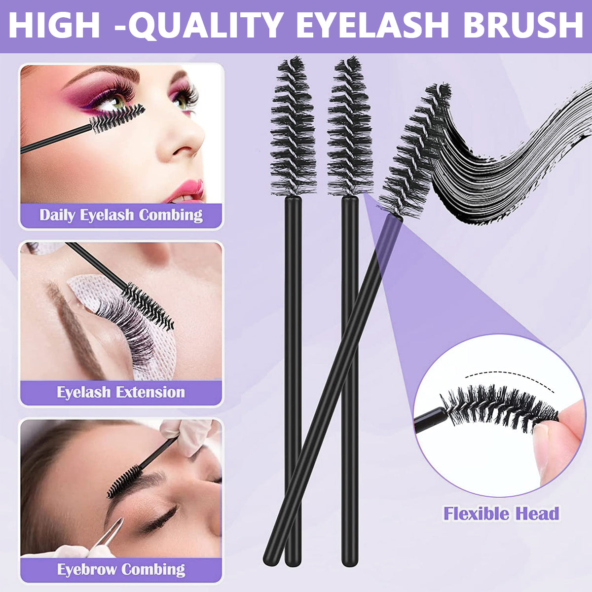 MAYCREATE False Eyelash Kit, Individual Lashes, 3D Effect Individual Melt Flare Lash Cluster VolumeNatural Lashes Set Waterproof For Women