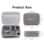 HASTHIP Carrying Case for DJI Mini 3 Pro, Portable Compact Storage Bag Hard Case Set with Strap Storage Travel Case Compatible with DJI Mini 3 Pro and Drone Controller Accessories Bag (Case Only)
