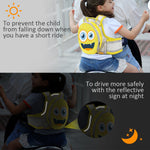 SNOWIE SOFT Kids Safety Belt for Two Wheeler with Detachable Storage Bag, Portable Seat Belt Children Motorcycle Harness for Motorcycle Bike, Adjustable Safety Harness for Boys Girls (2-12years)