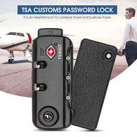 ZIBUYU TSA Lock for Luggage Suitcase TSA Security Lock Customs Lock TSA007 Approved Zipper Bags Fixed Lock for Luggage Travel 3 Bit Digital Combination Luggage Lock
