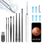 HASTHIP Ear Wax Remover Tool Kit Camera 9 Pcs Ear Cleaner Tool Wireless HD 1080P 3.9mm Ear Wax Cleaner Machine with 6 Led Lights 350 mAh Ear?Camera?for?5 Spade Ear Cleaner Camera for iOS & Android