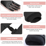 PALAY Winter Gloves for Women Waterproof Warm Outdoor Hand Gloves for Winter Bike Riding Ski Gloves, Touch Screen Finger Anti-slip Palm Design & Windproof Knit Wrist Closure - Black