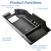 STHIRA Center Console Organizer Compatible with 2018-2023 Toyota Camry XLE XSE and 2020-2023 Camry LE SE with Dual USB Ports, Interior Accessories Storage Tray Insert ABS Material