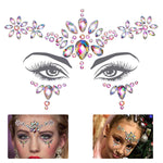 MAYCREATE Face Gems Rhinestone Face Decoration Jewelry Sticker For Women Girls Mermaid's Tears Makeup Sticker Artist Temporary Eyes Decor Crystal Face Jewels for Festival, Party, Rave