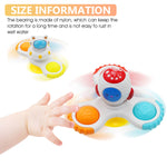 PATPAT Baby Bath Toys, 3Pcs Sensory Learning Toys for Toddlers1-3, Baby Activity Toys, Baby Bathtub Bath Toys, Montessori Learning Toys & Gifts for Baby Toddlers Boys Girls 1-3 Years Old (Macaron)