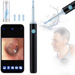 HASTHIP Ear Wax Remover Tool Kit Camera with 240mAh 4 Ear Tips Ear Cleaner Tool WiFi 1080P Ear Wax Cleaner Machine with 6 Led Lights Ear Camera for Otoscope Ear Cleaner Camera for iOS & Android