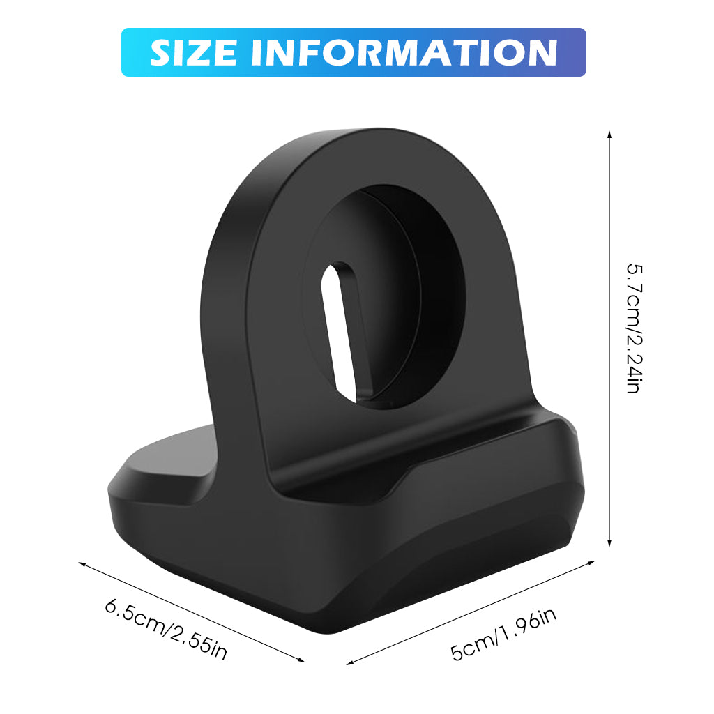 ZIBUYU Silicone Wireless Charger Rack Charging Stand Dock for Samsung Galaxy Watch 4 44mm/Classic 46mm/Watch 3 41mm 45mm/Active 2/Active Samsung Galaxy Watch Wireless Charger Cable Organizer