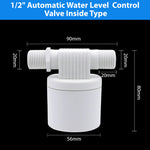HASTHIP 1/2 Inch Advanced Float Valve for Water Tank Floating Automatic Water Level Control For Water Tank