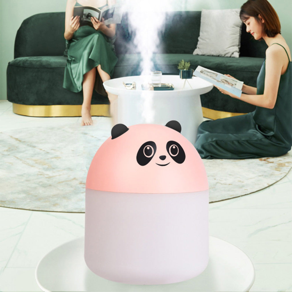 HASTHIP Humidifier for Room Moisture 7 LED Lights Air Humidifier for Bedroom 250ML Ultrasonic Cool Mist Car Humidifier Desktop Humidifier Office Room Auto Shut-Off and Timer Function