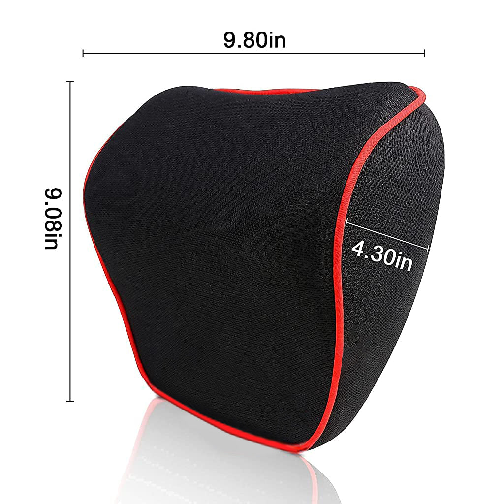 STHIRA Car Neck Pillow Ergonomic Car Seat Headrest Pillow Comfortable Neck Rest Cushion Memory Foam Car Headrest Pillow with Breathable Detachable Pillow Cover