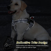 Qpets Dog Vest Dog Harness Guide Dog Harness with Pulls Guide Dog Harness with Quick Release Buckle Adjustable Size Dog Belt for Large Medium Dogs (XL, Reserve 2 Inch Space)