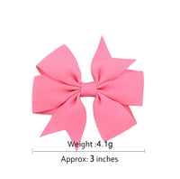 SNOWIE SOFT  20 Pcs Hair Bows for Kids Girls 3 Inch Grosgrain Ribbon Baby Girls Bow Hair Clips Alligator Hair Barrettes Hair Accessories for Infants Toddlers Kids Teens