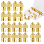 ELEPHANTBOAT  22Pieces 3D Printer Extruder Nozzle MK8 for Makerbot Creality CR-10 7 Different Size 0.2 mm, 0.3 mm, 0.4 mm, 0.5 mm, 0.6 mm, 0.8 mm, 1.0 mm