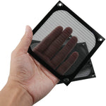 HASTHIP  120mm Aluminum Alloy Stainless Mesh Fan Filter Dust Guard (Black)